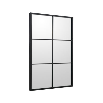 Rectangular Wall Mirror, Metal Frame, 70 x 100 cm