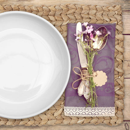 Rechteckige Wasserhyazinthe-Tischsets, 4er-Set