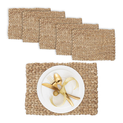 Rectangular Water Hyacinth Placemats, Set of 6