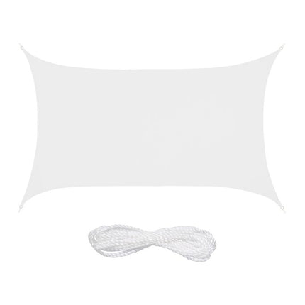 Rectangular awning in polyester
