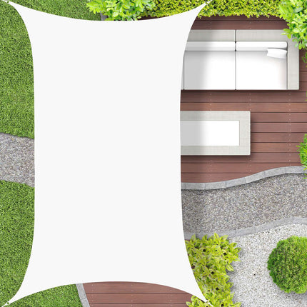 Rectangular awning in polyester