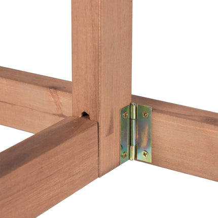 Table pliante rectangulaire en bois marron