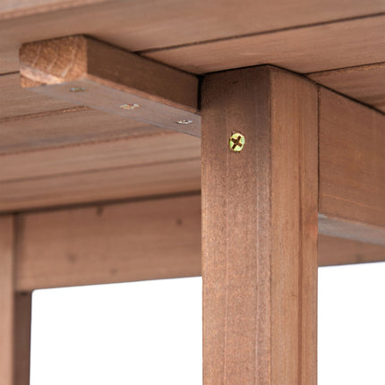 Table pliante rectangulaire en bois marron