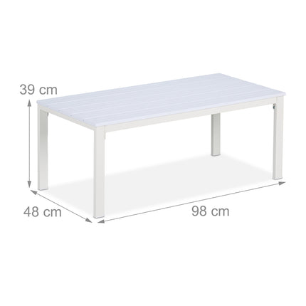 Rectangular garden table