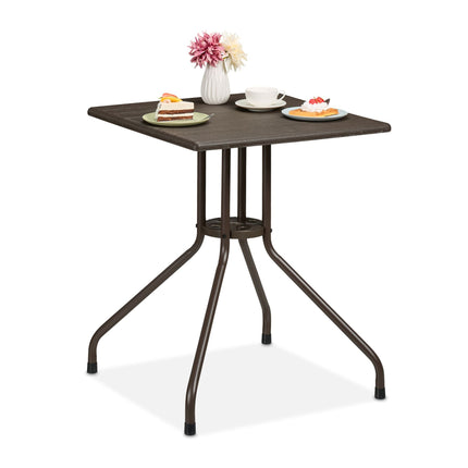 Rectangular garden table