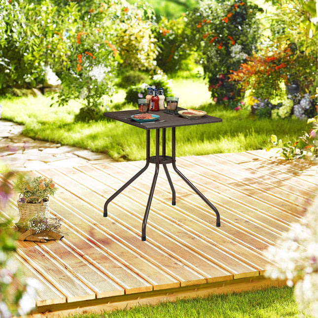 Rechteckiger Gartentisch