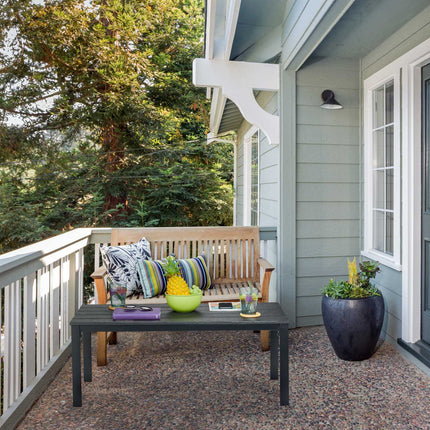 Rectangular garden table in wood look