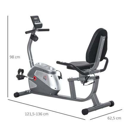 Liegefahrrad, LCD-Display, 8 Widerstandsstufen