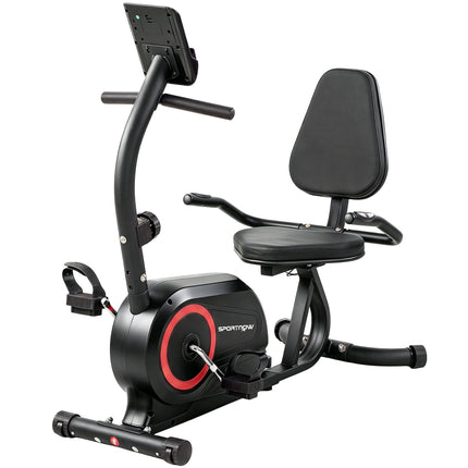 Liege-Heimtrainer, Bluetooth-App, 8-stufiger Magnetwiderstand