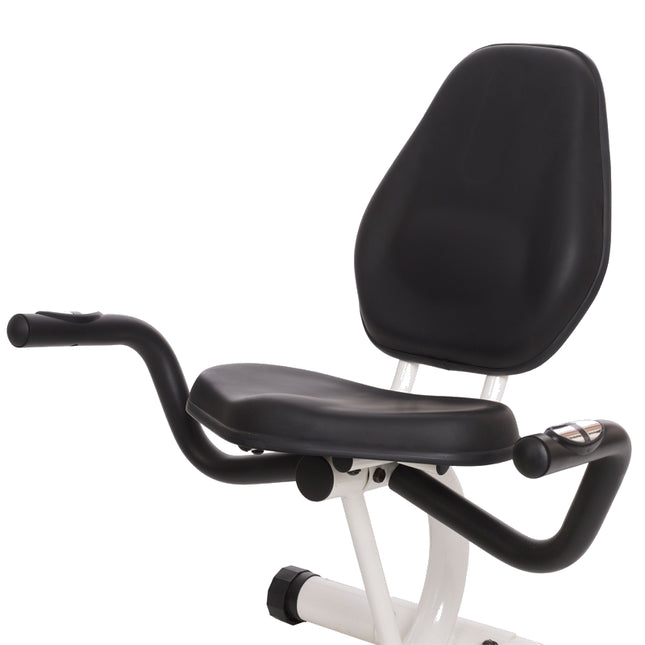 Liege-Heimtrainer mit Magnetbremse, Weiß/Grün
