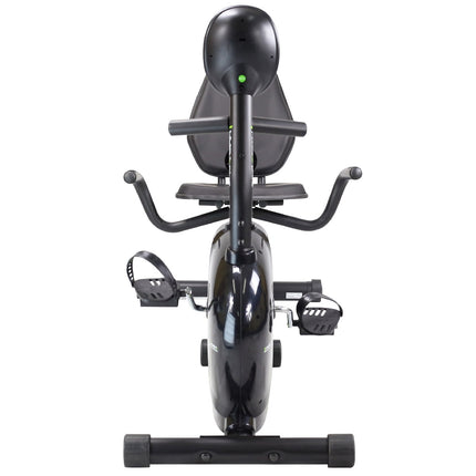Recumbent-Heimtrainer, schwarz/grün