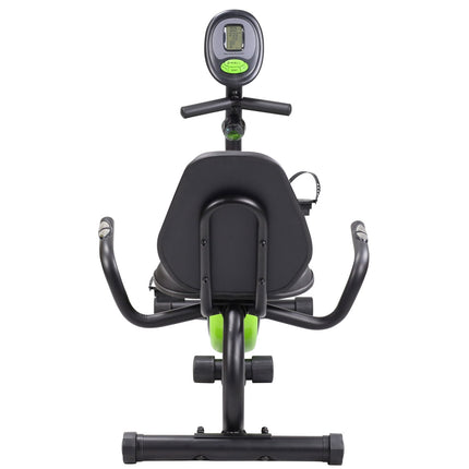 Recumbent-Heimtrainer, schwarz/grün