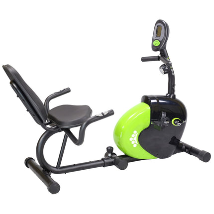 Recumbent-Heimtrainer, schwarz/grün