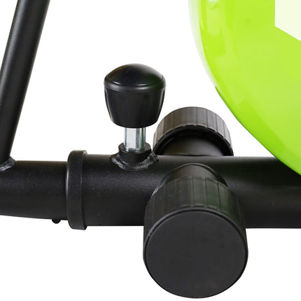 Recumbent-Heimtrainer, schwarz/grün
