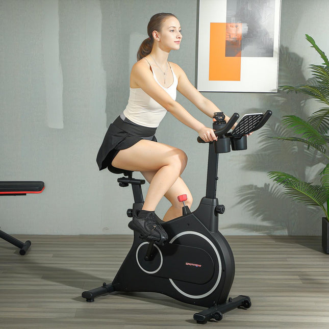 Magnetisches Liegeergometer mit LCD-Display und Halterung