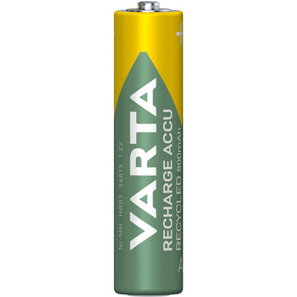 Recyclebarer Akku AAA 800 mAh 4-teilig