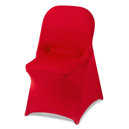 Red Chair Covers, 50-Pack Stretch Spandex Slipcovers