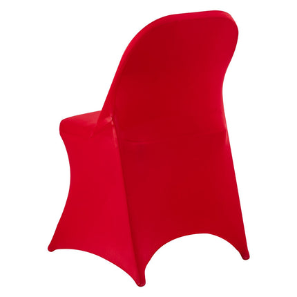 Red Chair Covers, 50-Pack Stretch Spandex Slipcovers