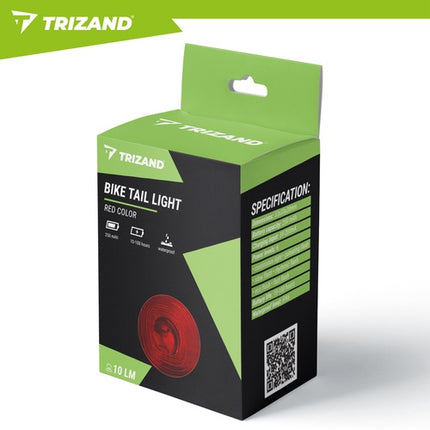 Rotes LED-Fahrradrücklicht, USB-C, 6 Modi, IP66 wasserdicht