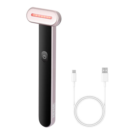 Red Light Therapy Wand for Face and Neck, 630nm Heat, Vibration