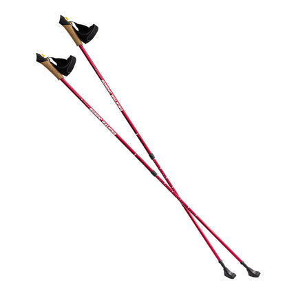 Rote Nordic Walking Stöcke, verstellbar, leicht