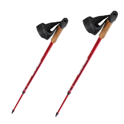 Rote Nordic Walking Stöcke, verstellbar, leicht