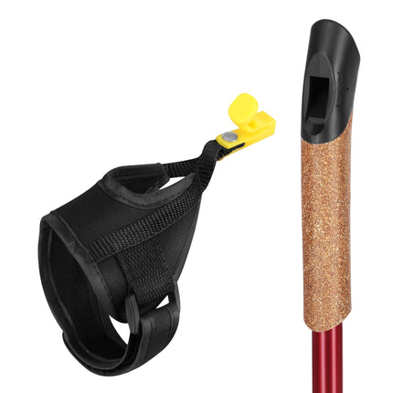 Rote Nordic Walking Stöcke, verstellbar, leicht