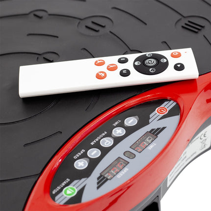 Rote Vibrationsplatte, einstellbare Geschwindigkeit, Fitnessgerät
