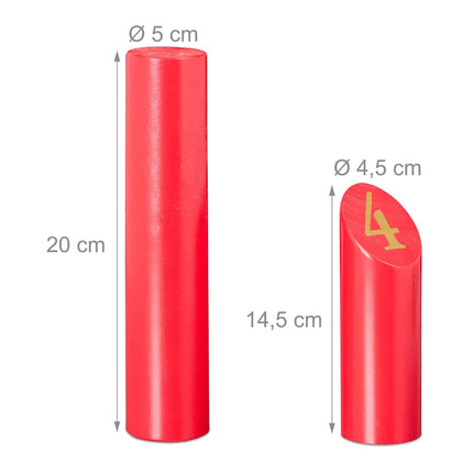 Rotes Würfelspiel mit Tasche