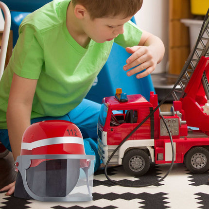 Casque de pompier rouge pour enfants