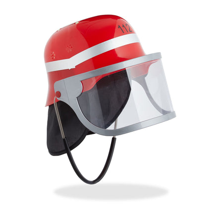 Casque de pompier rouge pour enfants