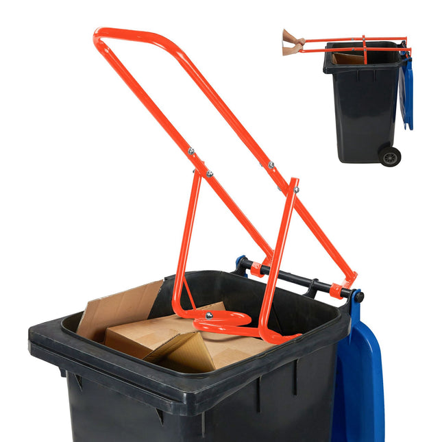 Red waste compactor for the dustbin