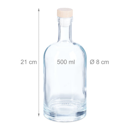 Refillable bottles 12-pack 500 ml