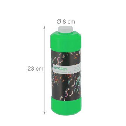 Refill bottle for soap bubbles 1 l Set of 2