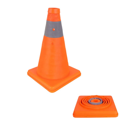 Reflective Foldable Safety Cones, Set of 4, Outdoor Use