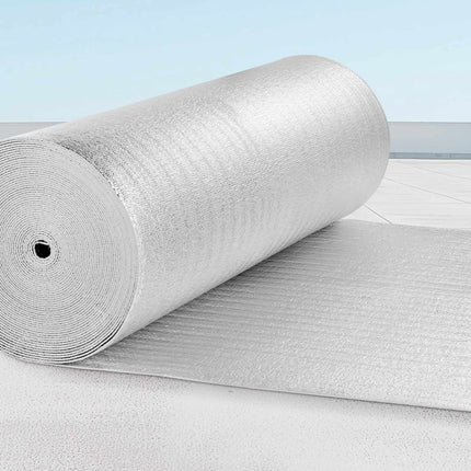 Reflective Insulation Roll, Double-Sided Foil, 48 In x 100 Ft