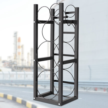 Refrigerant Cylinder Rack, 5-Bottle, Carbon Steel