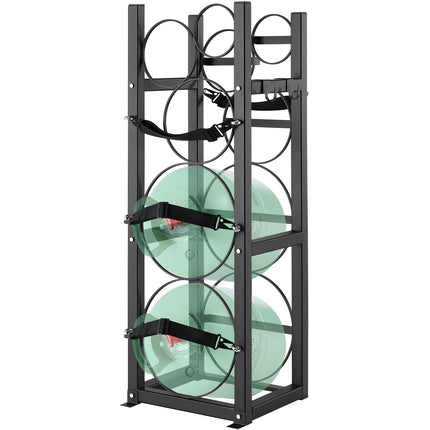Refrigerant Cylinder Tank Rack, 5-Tank, Carbon Steel