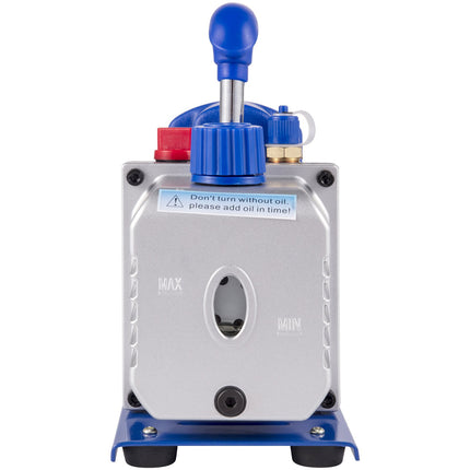 Refrigerant Vacuum Pump Kit 3 CFM 1/4 HP, Gauge Set