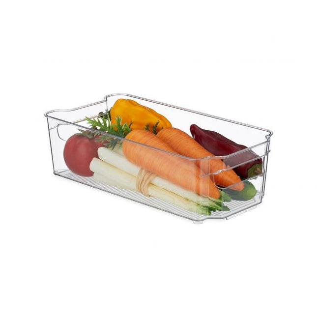 Refrigerator storage with handle