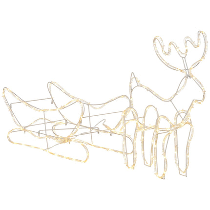 Rentier mit Schlitten LED-Weihnachtsbeleuchtung, wasserdicht für draußen