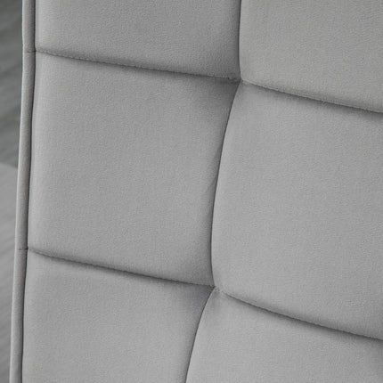 Grauer Relaxsessel und Ottoman-Set, Samtbezug, bequeme Kissen