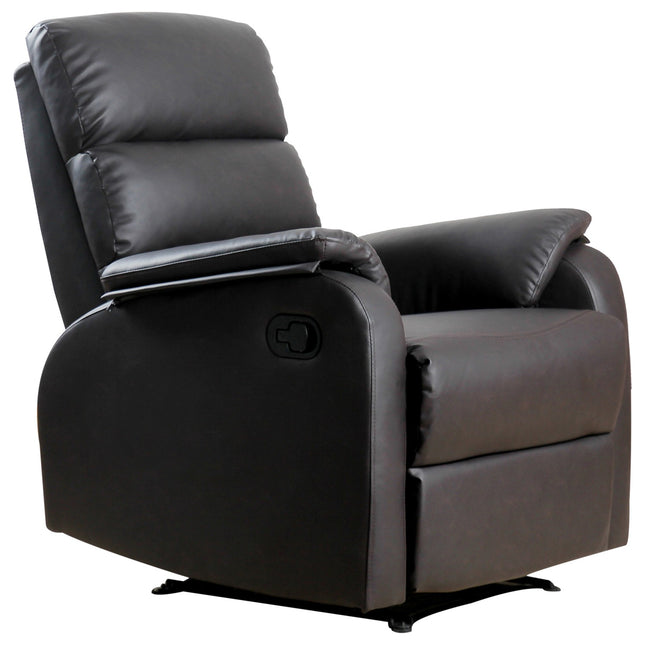 Ergonomischer brauner Relaxsessel - Kunstleder, verstellbar