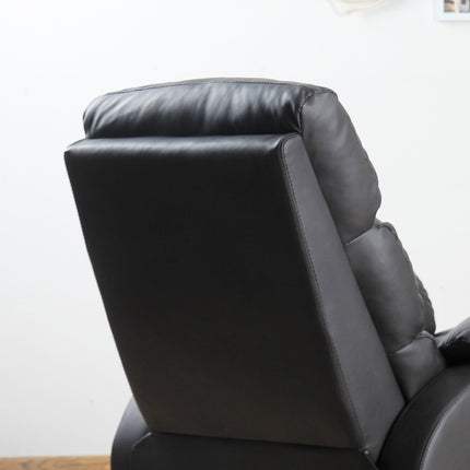 Fauteuil de relaxation, fauteuil TV, fauteuil inclinable, bureau d'angle avec support pour unité centrale, réglable, ergonomique, similicuir, marron, 75 x 92 x 99 cm