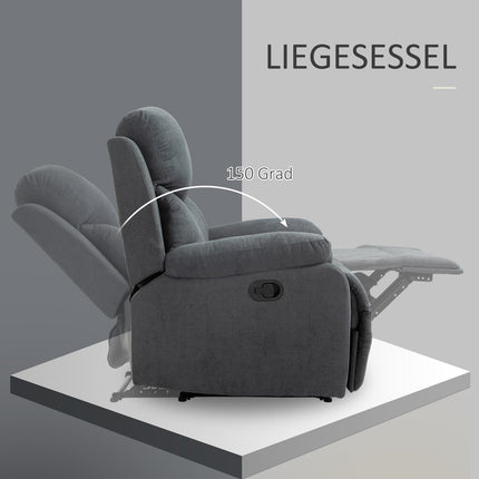 TV-Sessel in Leinenoptik, bis 150 kg belastbar