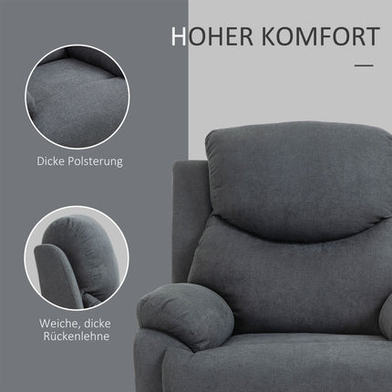 TV-Sessel in Leinenoptik, bis 150 kg belastbar