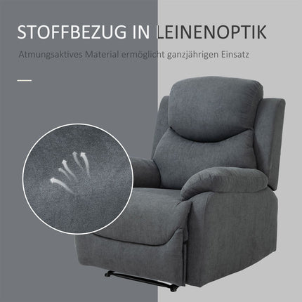 TV-Sessel in Leinenoptik, bis 150 kg belastbar
