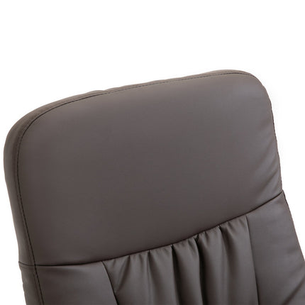 Liegesessel mit Hocker, Kunstleder, Massagefunktion