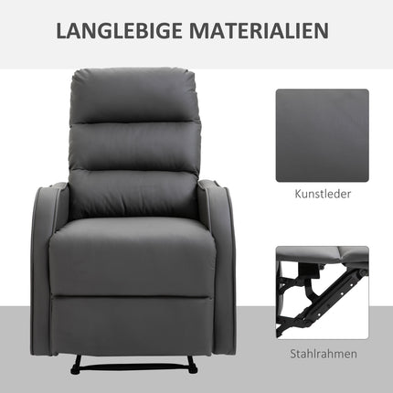 Schaukelsessel, drehbar mit Becherhalter, Mikrofaser