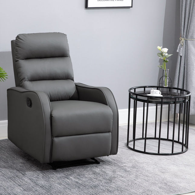 Fauteuil de relaxation avec fonction bascule et inclinable, rotatif, porte-gobelet, chiffon en microfibre